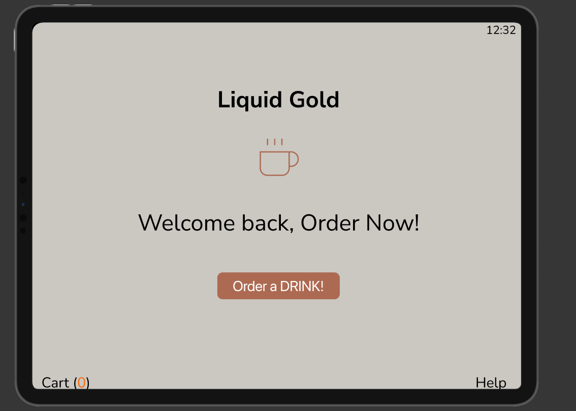 Image of a coffee shop prototype design